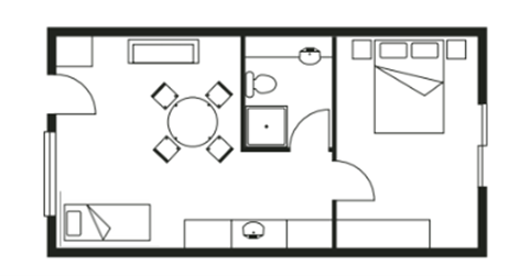1 bedroom
